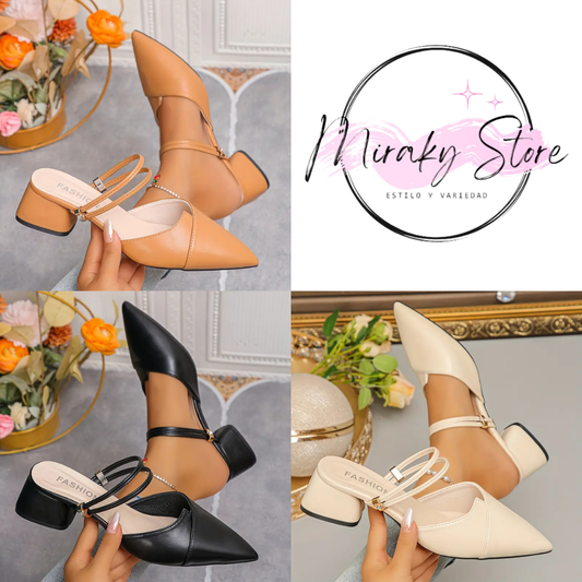 ZAPATILLAS DIOR😍✅ (PUNTA FINA, TACÓN MEDIO)👠